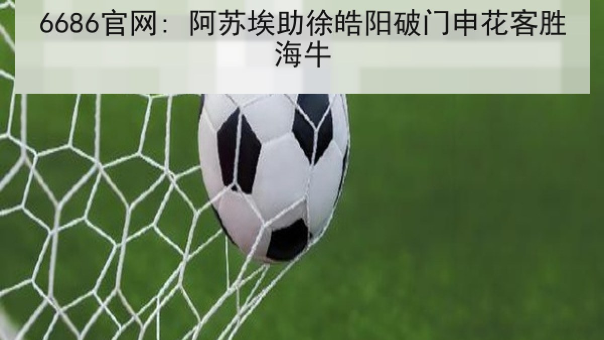 6686官网: 阿苏埃助徐皓阳破门申花客胜海牛
